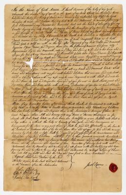 Probated will of Jacob Roome, 1785