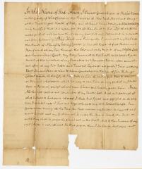 Probated will of Edward Cowenhoven, 1786