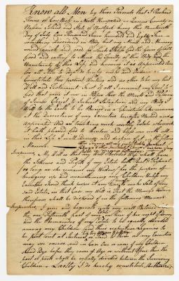 Probated will of Richard Thorne, 1786
