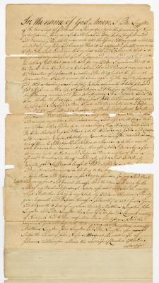 Probated will of Peter Luyster, 1784