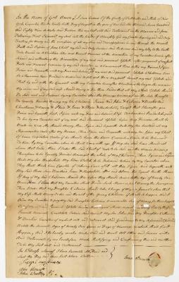 Probated will of Isaac Barnes, 1786