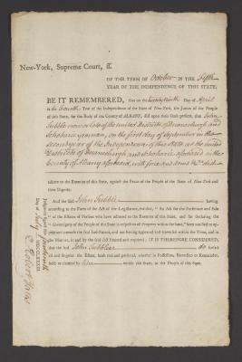 Judgment against John Tubble as an enemy of the state
