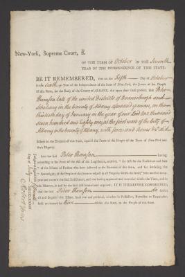 Judgment against Peter Thomson as an enemy of the state