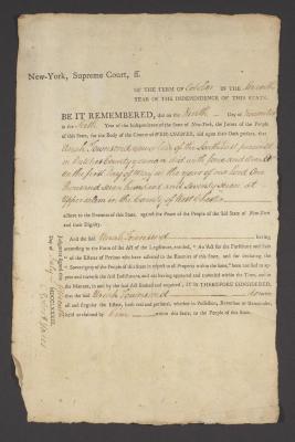 Judgment against Uriah Townsend as an enemy of the state