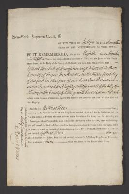 Judgment against Gilbert Tice as an enemy of the state