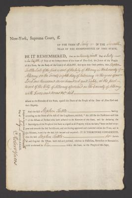 Judgment against Stephen Tuttle as an enemy of the state
