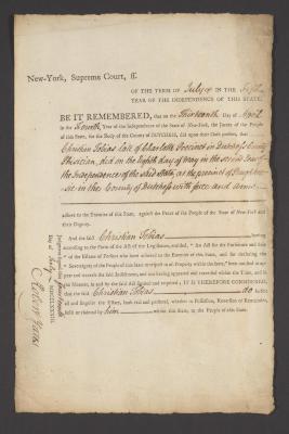 Judgment against Christian Tobias as an enemy of the state