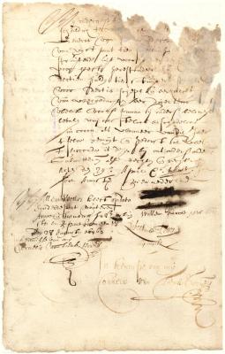 Note of William Welles and others in favor of Director Kieft