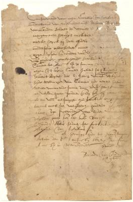 Power of attorney from Edward Agerd to William Harle to collect his pay earned as a soldier in the service of the West India Company at Curaçao