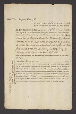 Judgment against Henry Davis as an enemy of the state