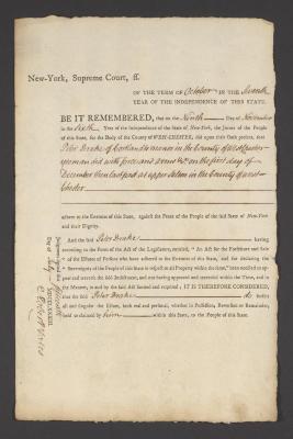 Judgment against Peter Drake as an enemy of the state