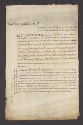 Judgment against Richard Dunn as an enemy of the state