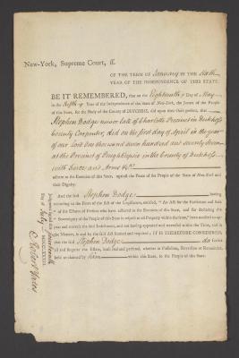 Judgment against Stephen Dodge as an enemy of the state