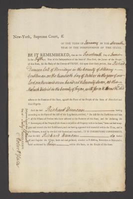 Judgment against Richard Duncan as an enemy of the state