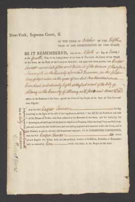 Judgment against Casper Towser as an enemy of the state