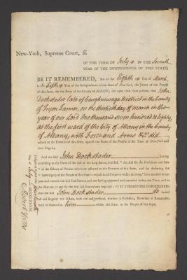 Judgment against John Dockstader as an enemy of the state