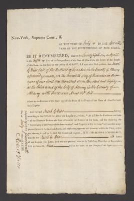 Judgment against Jacob G. Dies as an enemy of the state