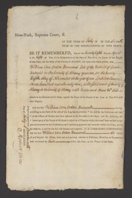 Judgment against William Van Orden Dumond as an enemy of the state