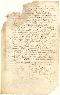 Declaration of Pierre Pia and Jean St. Germain that they heard a gun fired by an Englishman at Mereychkawickingh and saw a hog shot