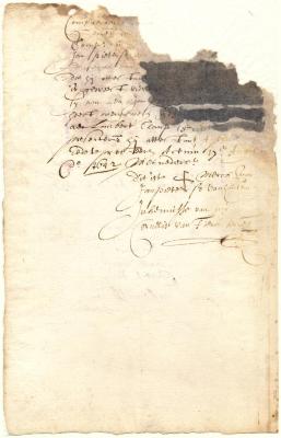 Declaration of Jan Pietersen from Housem that he delivered certain logs to Lambert Clomp