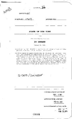 NYS Bill and Veto Jackets: 2021, Chapter 66