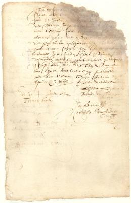 Declaration of corporal Thomas Broen that Dirck Cornelissen took away his hat and nailed it to a post