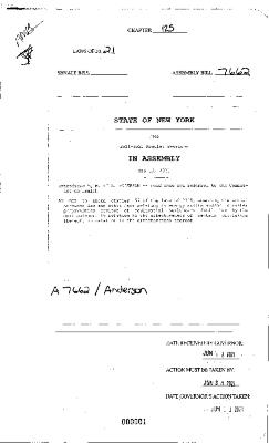 NYS Bill and Veto Jackets: 2021, Chapter 125