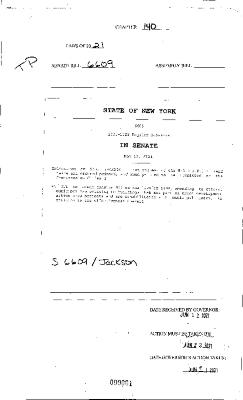 NYS Bill and Veto Jackets: 2021, Chapter 140