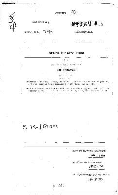 NYS Bill and Veto Jackets: 2021, Chapter 190
