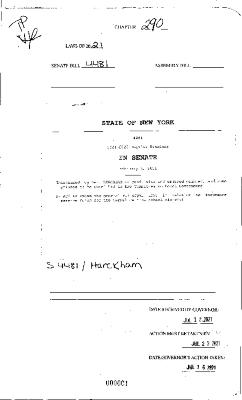 NYS Bill and Veto Jackets: 2021, Chapter 290
