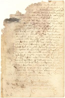 Contract of sale between Adam Roelantsen and Ulderick Klein of a house occupied by the Company's Negroes and half the produce of the garden