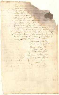 Release of Jan Jansen Damen as bondsman of Hendrick Jansen for the payment of the purchase price of a house and land