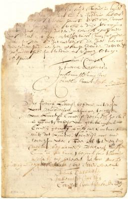 Contract of sale of a house in the Smith's valley from Laurens Cornelissen to Frederick Lubbertsen