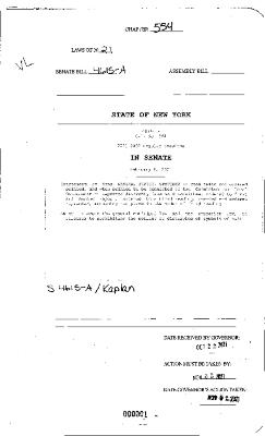 NYS Bill and Veto Jackets: 2021, Chapter 554