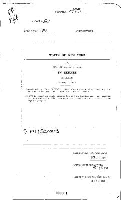 NYS Bill and Veto Jackets: 2021, Chapter 495