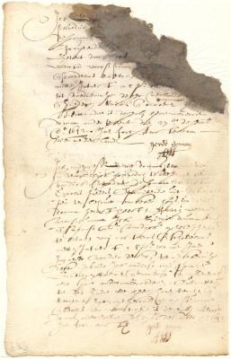 Promissory notes of Gerrit Doman to the deacons at Fort Amsterdam and to Hendrick van Dyck