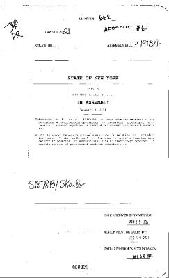 NYS Bill and Veto Jackets: 2021, Chapter 662