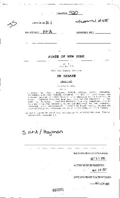 NYS Bill and Veto Jackets: 2021, Chapter 520
