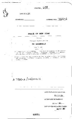 NYS Bill and Veto Jackets: 2021, Chapter 638