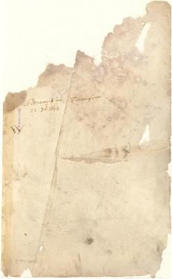 End sheet of part 1 of volume 2, the Register of the Provincial Secretary
