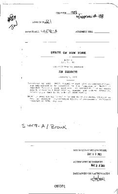 NYS Bill and Veto Jackets: 2021, Chapter 783