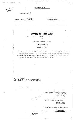 NYS Bill and Veto Jackets: 2021, Chapter 814