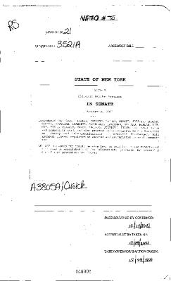 NYS Bill and Veto Jackets: 2021, Veto 75