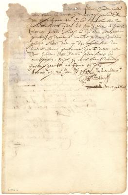 Declaration as to the estate left by Pieter Lievesen, deceased