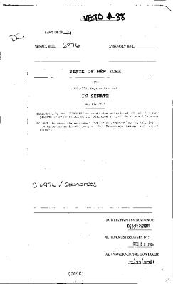NYS Bill and Veto Jackets: 2021, Veto 88