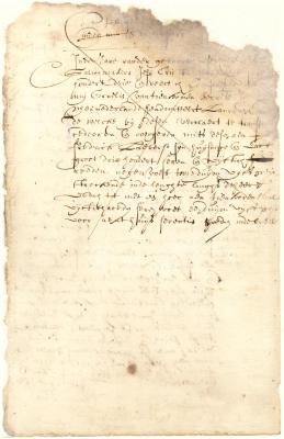 Deed from Laurens Cornelissen to Frederick Lubbertsen of his house and lot in the Smith's valley [Incomplete]