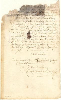 Declaration of Hendrick Pietersen and Adriaen Reyniersen respecting a conversation between Thomas Teunissen and Marten Cruger about the price of beaver