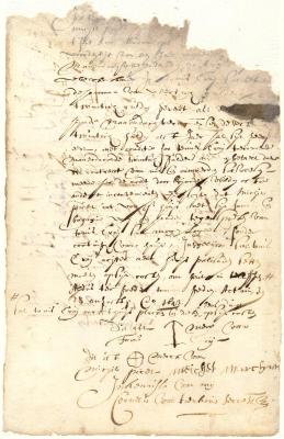 Lease from Michel Picet to Tonis Cray of a house near the fort on Manhattan Island