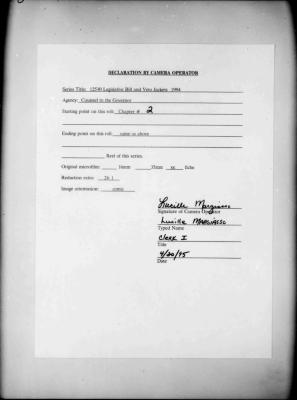 NYS Bill and Veto Jackets: 1994, Chapter 2