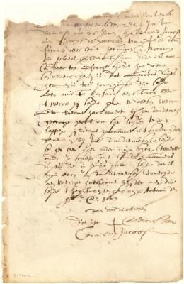 Deposition of Jan van Ditmersen and Cornelis Jacobsen in regard to leather stolen by Roelant Hackwaert from Laurens Duyts